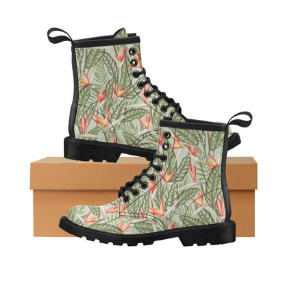 Bird Of Paradise Pattern Print Design BOP08 Women's Boots