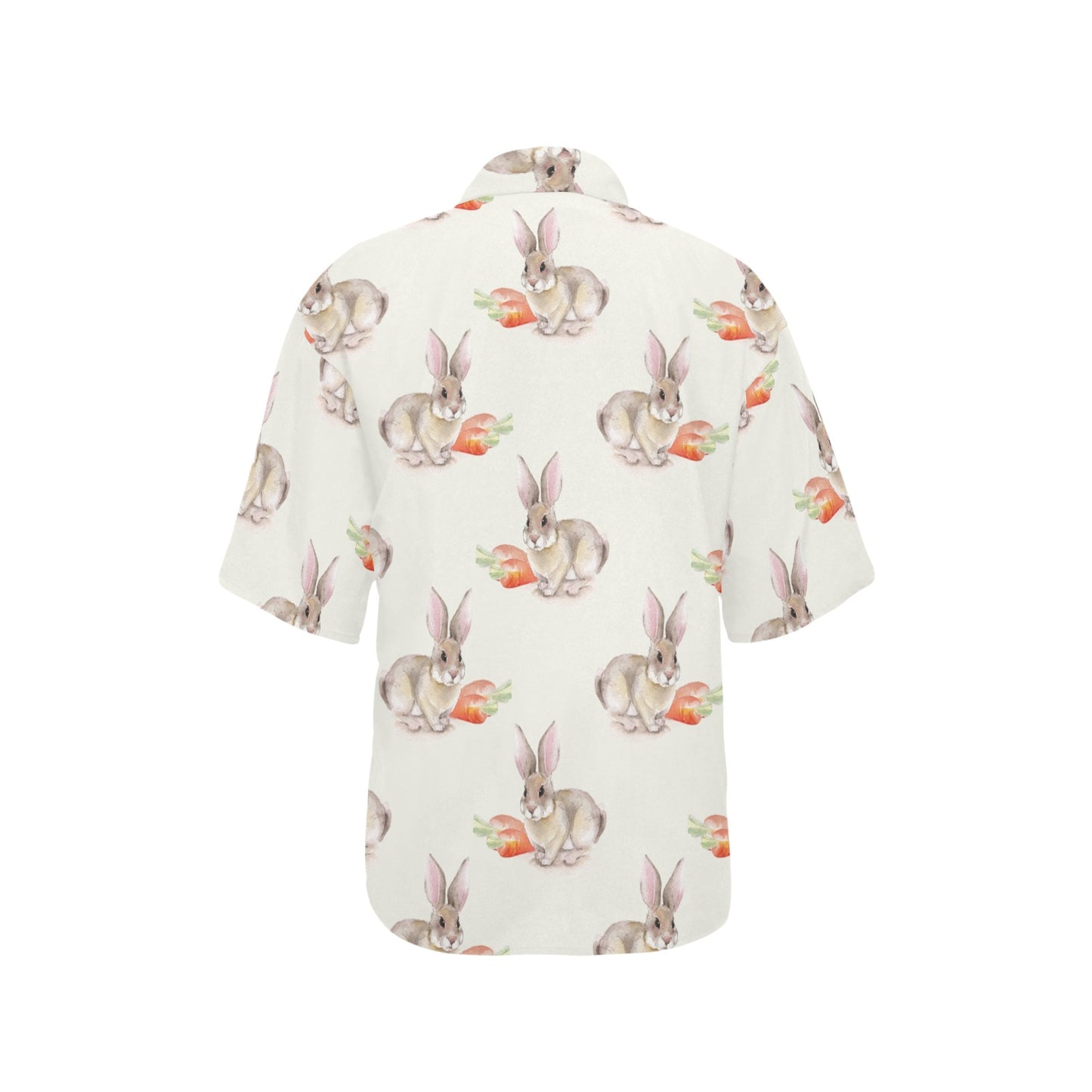 Rabbit Pattern Print Design 01 Women's Hawaiian Shirt
