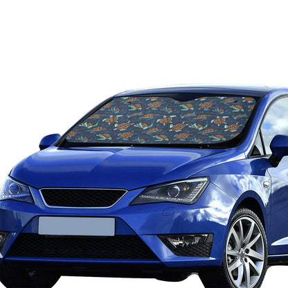 Sea Turtle Print Design LKS3011 Car front Windshield Sun Shade