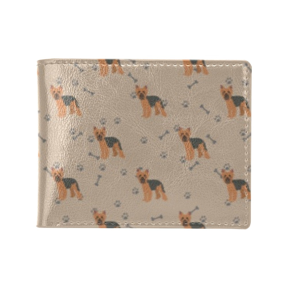 Yorkshire Terriers Print Design LKS305 Men's ID Card Wallet
