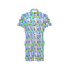 Elephant Art color Print Pattern Men's Romper