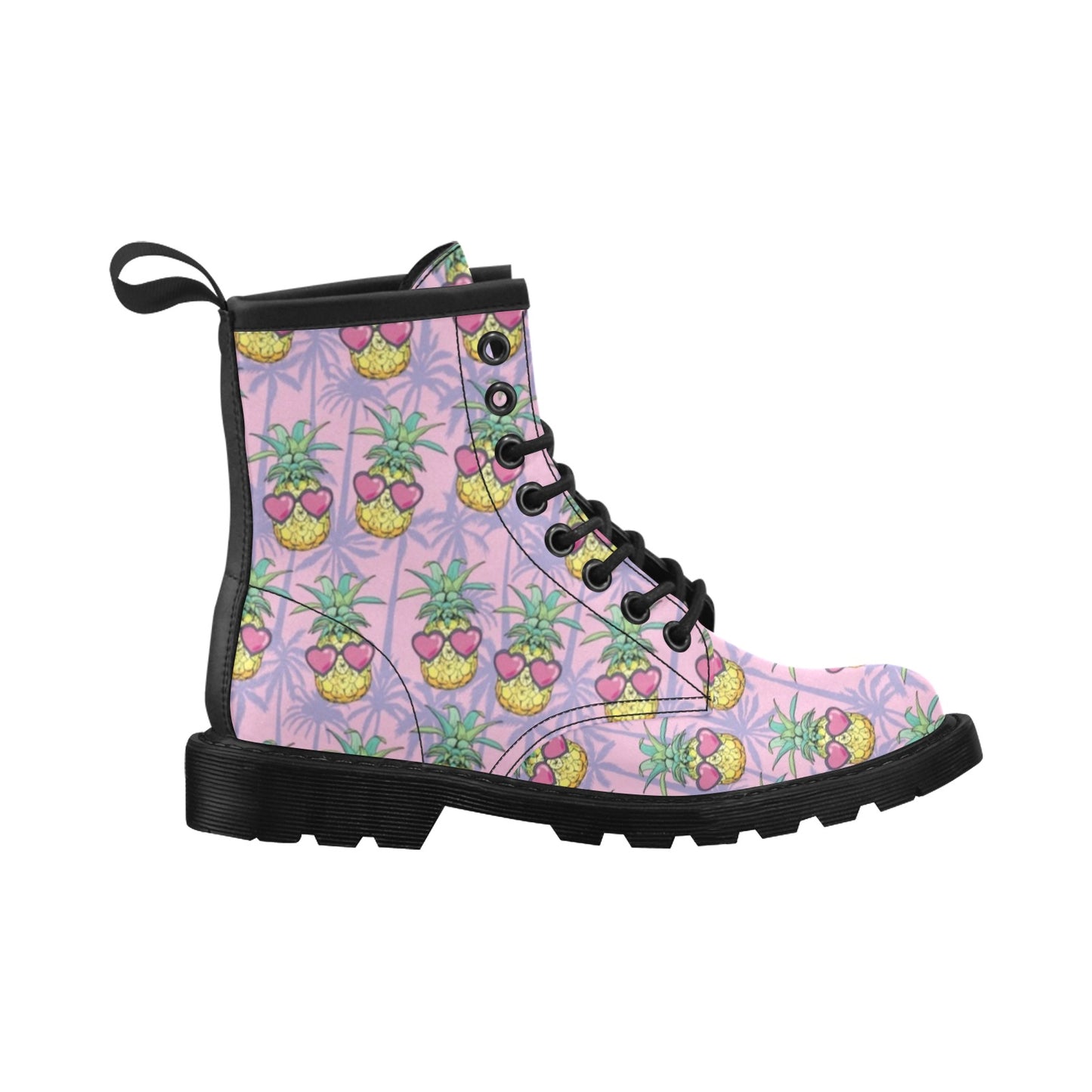 Pineapple Pattern Print Design PP06 Women's Boots