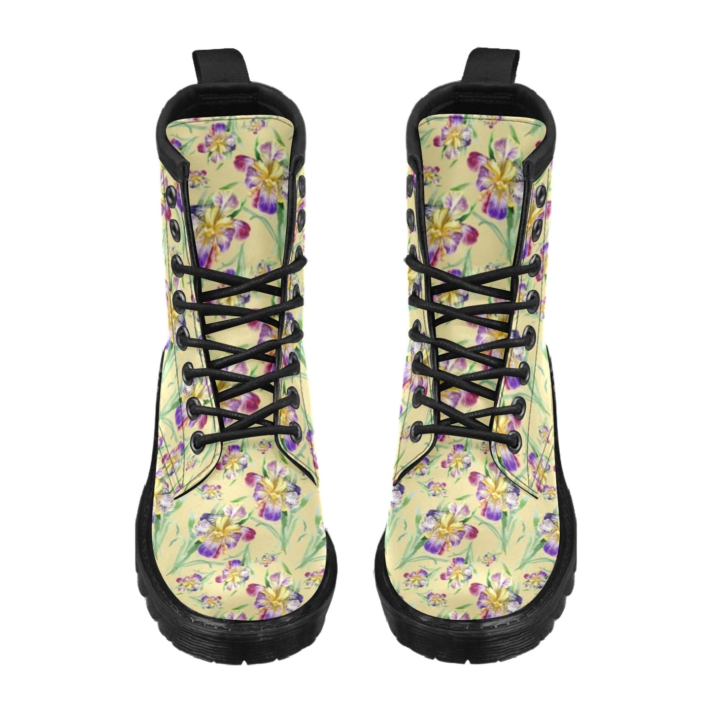 Iris Pattern Print Design IR06 Women's Boots