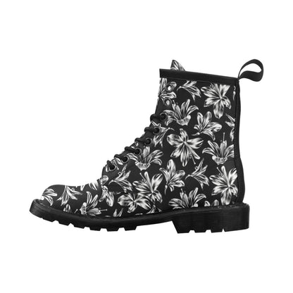 Amaryllis Pattern Print Design AL04 Women's Boots