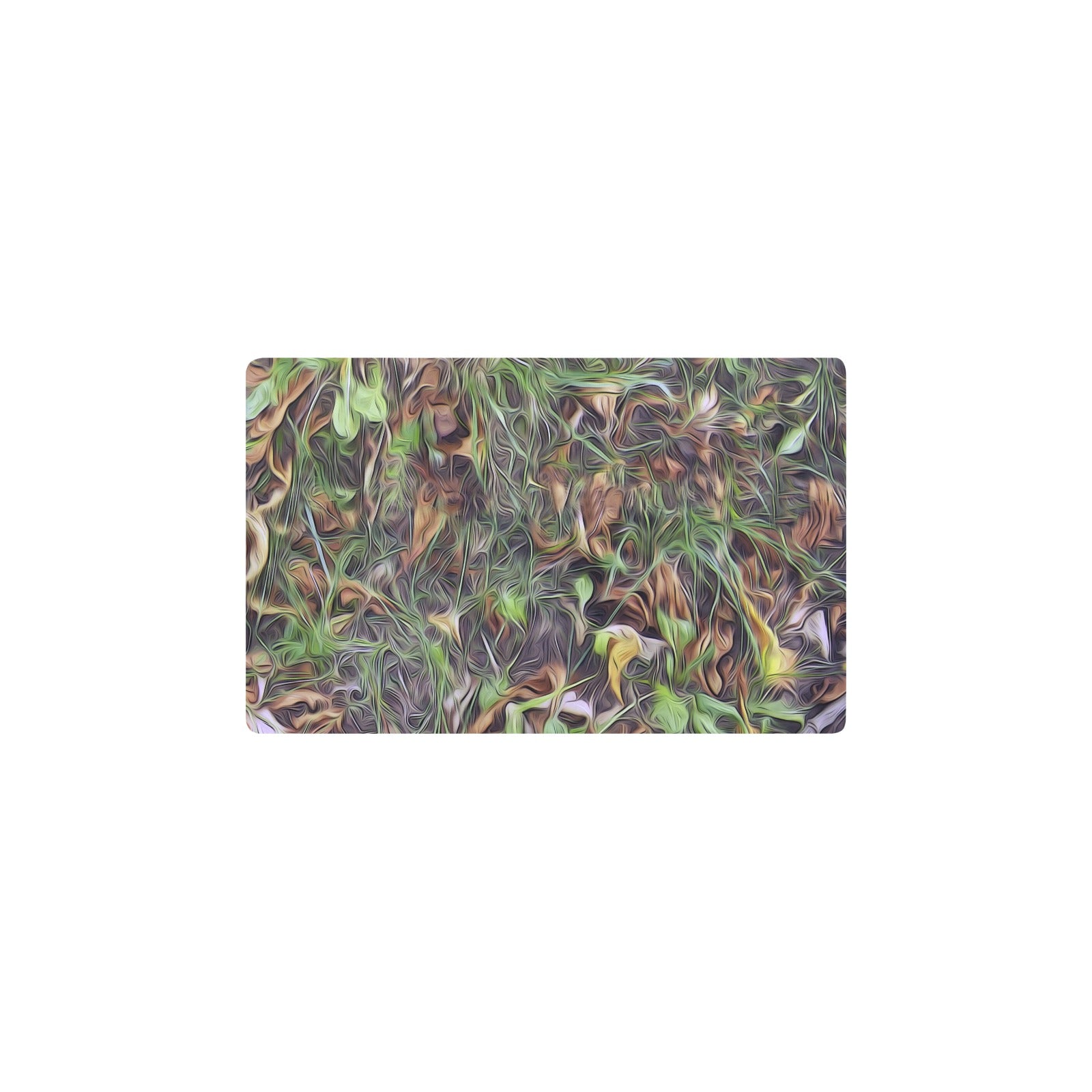 Camouflage Realistic Tree Print Kitchen Mat