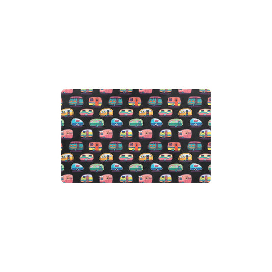 Camper Camping Pattern Kitchen Mat