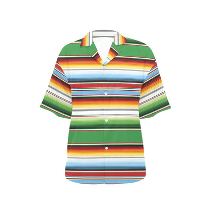 Serape Print Design LKS302 Women's Hawaiian Shirt