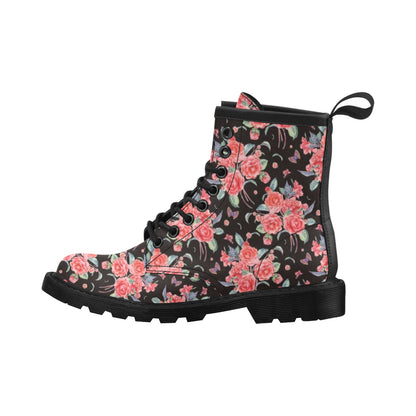Camellia Pattern Print Design CM03 Women's Boots