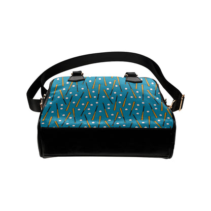 Baseball Pattern Print Design 01 Shoulder Handbag