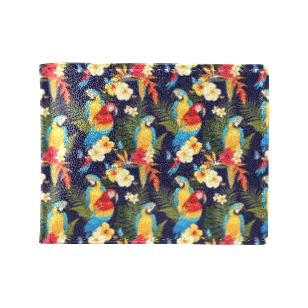 Parrot Themed Design Men's ID Card Wallet