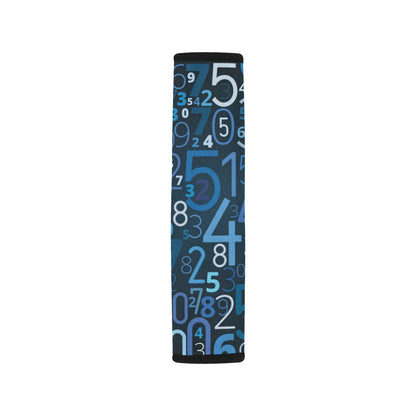 Number Pattern Print Design A02 Car Seat Belt Cover