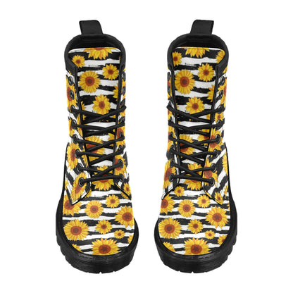 Sunflower Pattern Print Design SF010 Women's Boots