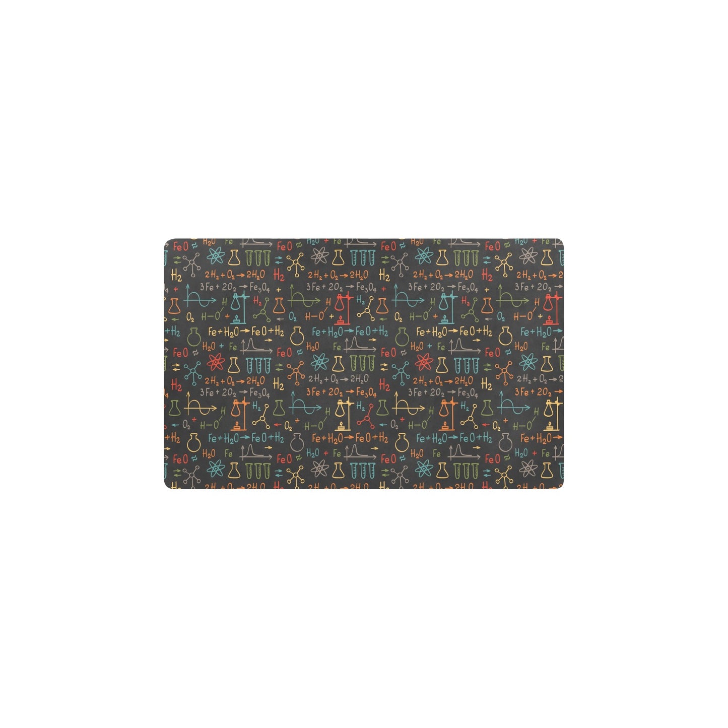 Chemical Pattern Print Design 03 Kitchen Mat
