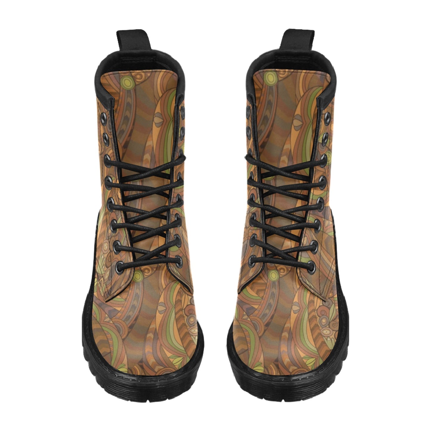 Maori Ornament Design Print Women's Boots