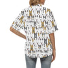 Bull Terriers Pattern Print Design 03 Women's Hawaiian Shirt