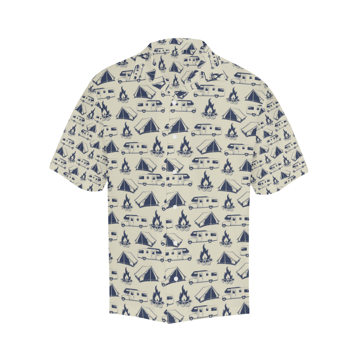 Campfire Pattern Print Design 01 Men's Hawaiian Shirt