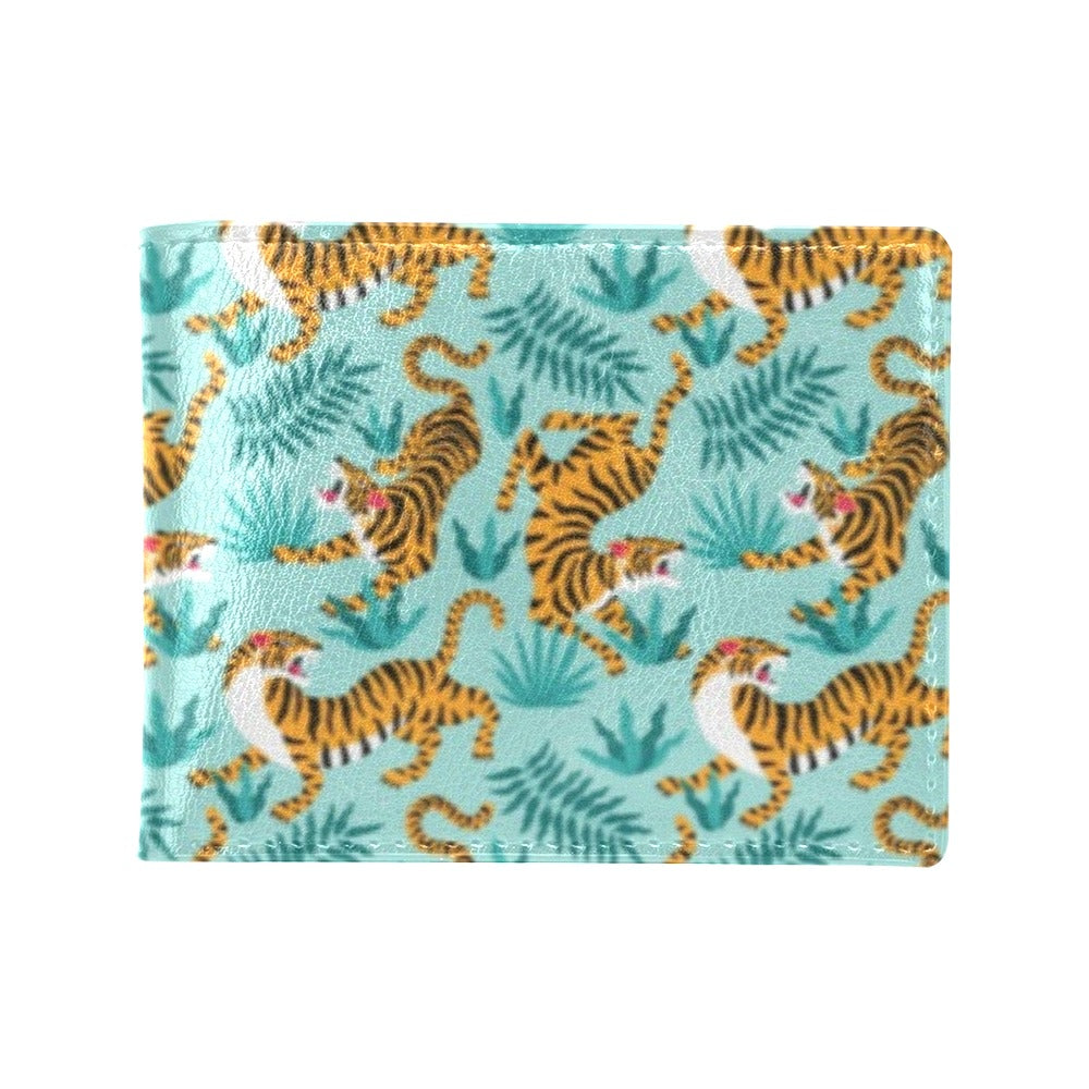 Tiger Print Design LKS304 Men's ID Card Wallet