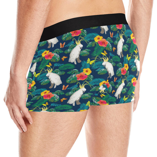 Cockatoo Tropical Pattern Print Design 02 Men's Boxer Briefs