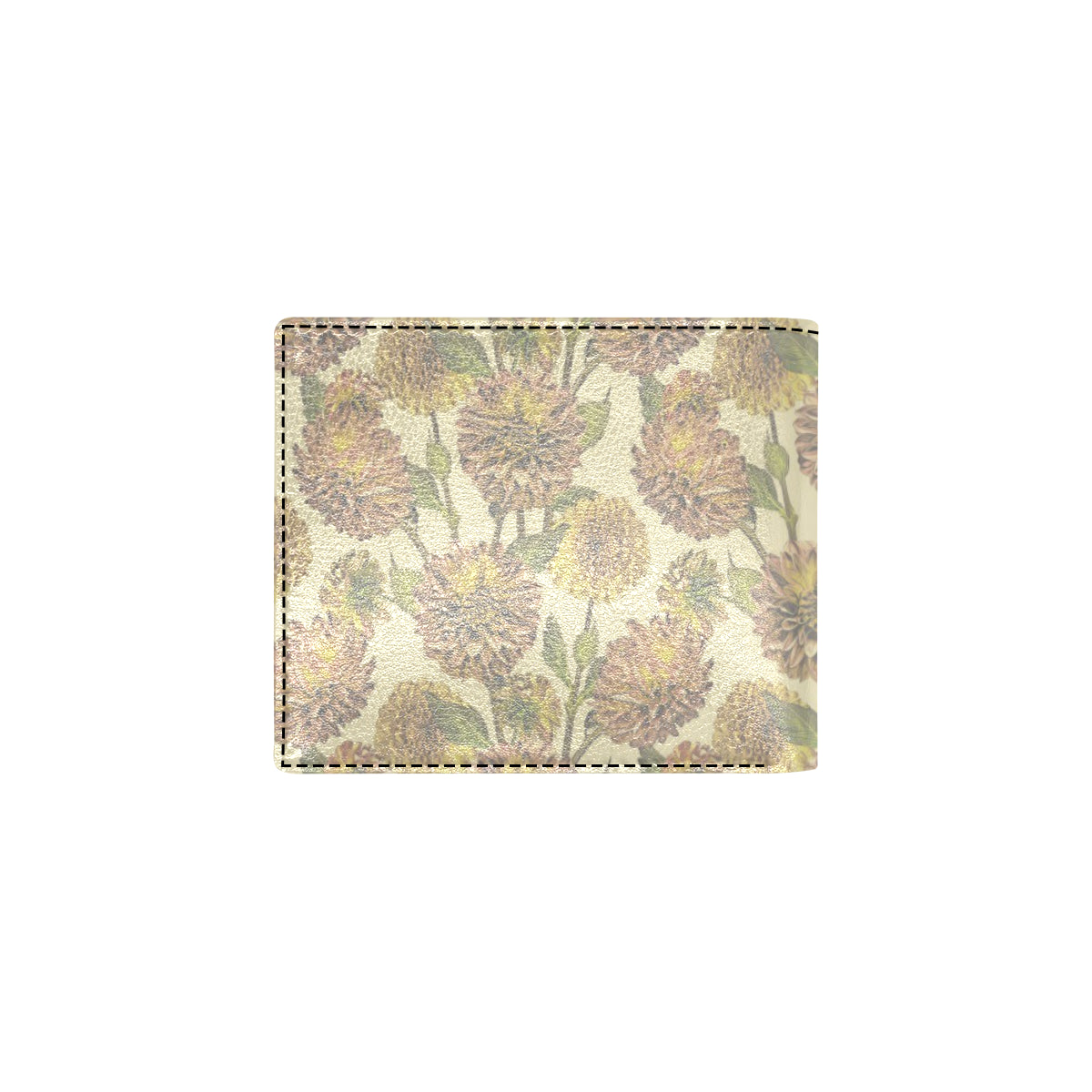 Dahlia Pattern Print Design DH09 Men's ID Card Wallet