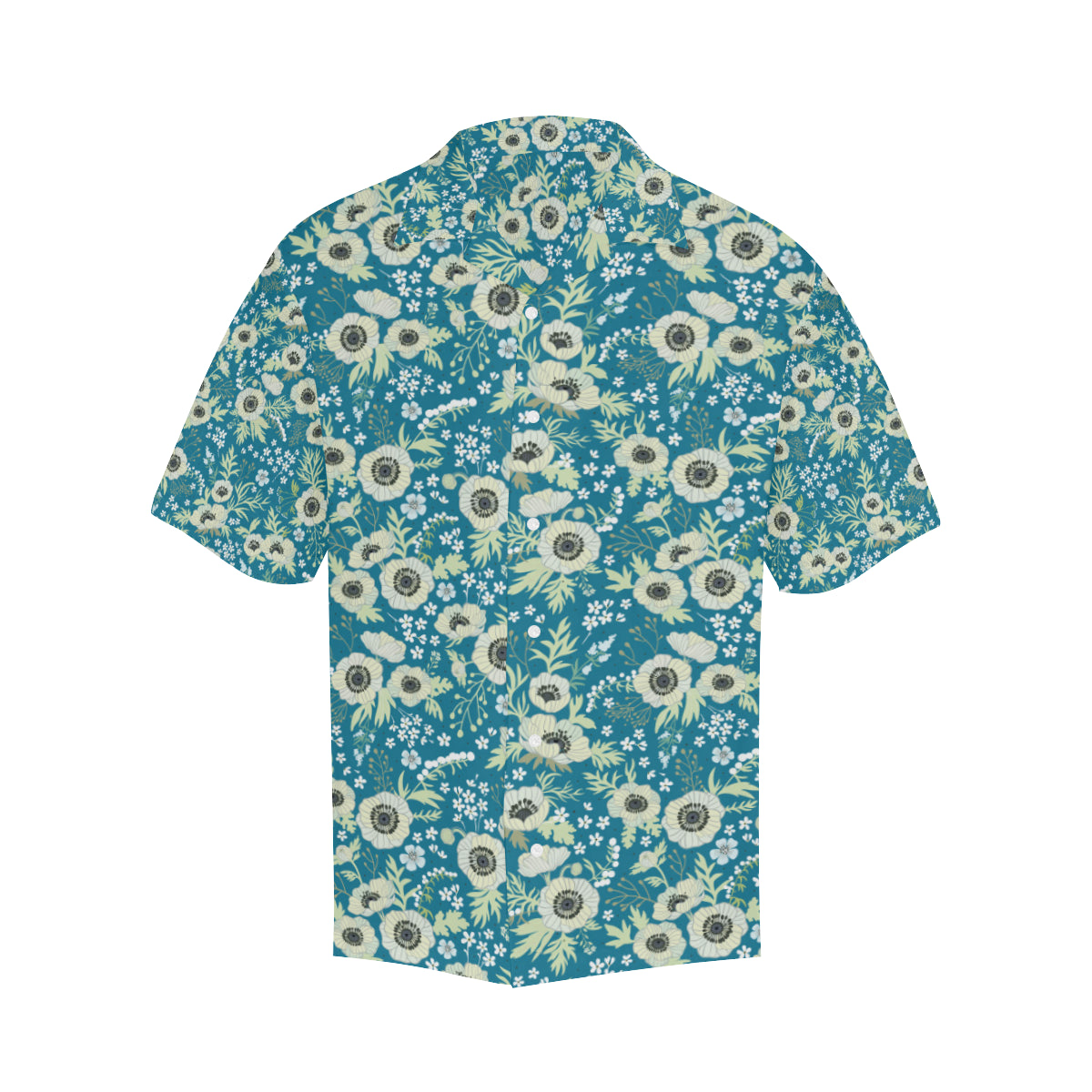 Anemone Pattern Print Design 01 Men's Hawaiian Shirt