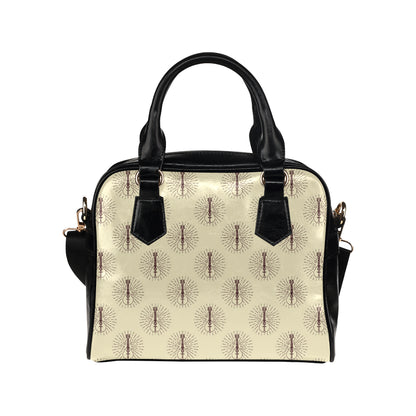 Mandolin Pattern Print Design 02 Shoulder Handbag