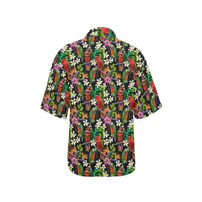 Parrot Design Print Women's Hawaiian Shirt