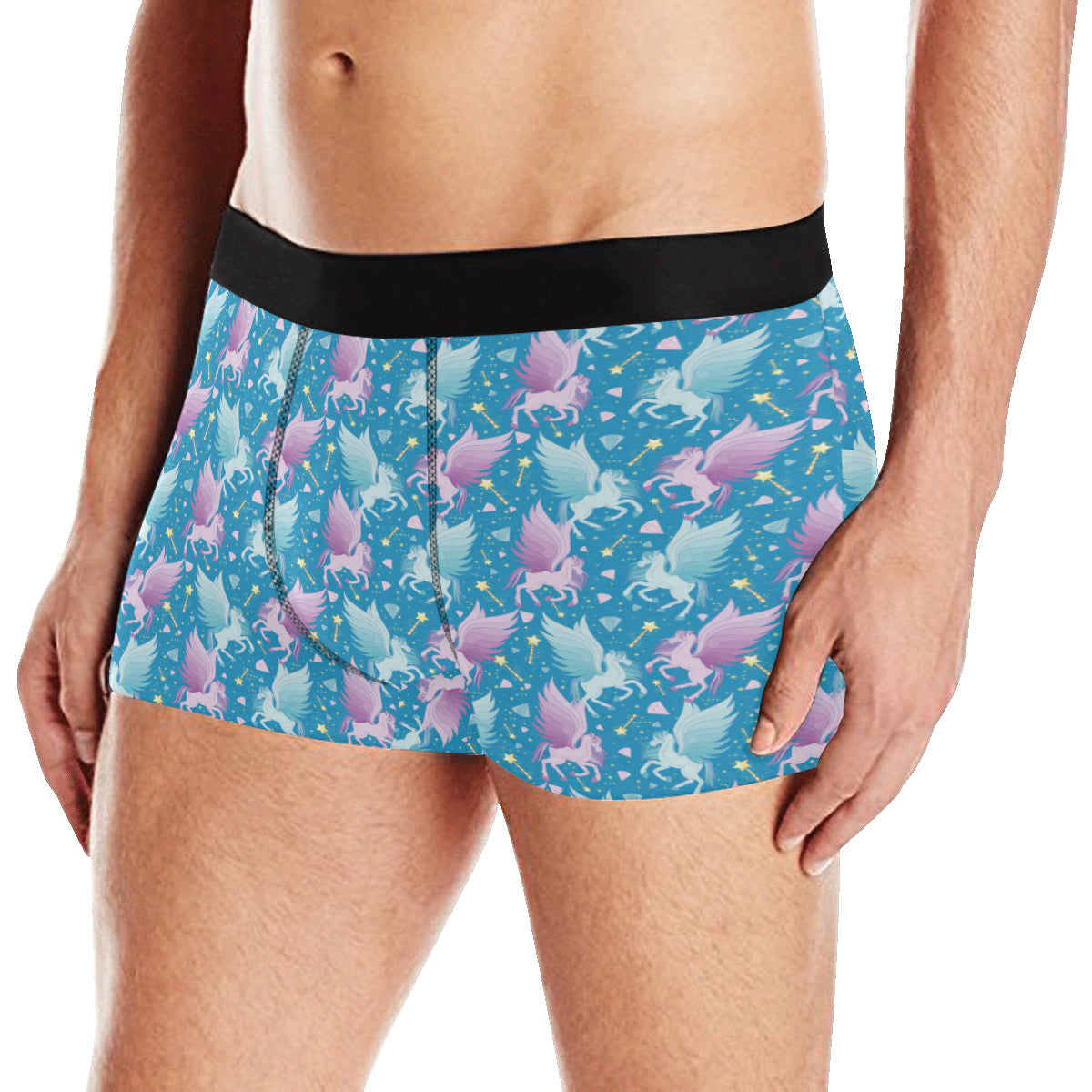 Pegasus Pattern Print Design 04 Men's Boxer Briefs