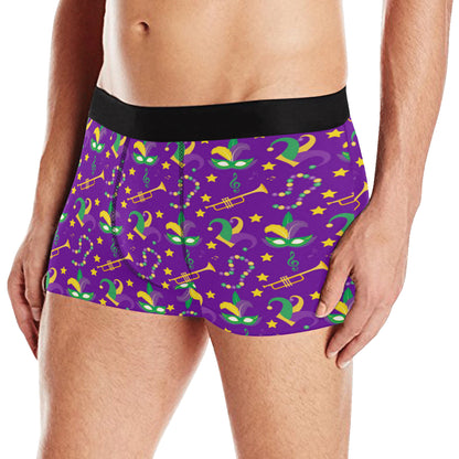 Mardi Gras Pattern Print Design 06 Men's Boxer Briefs