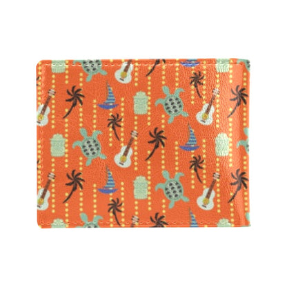 Ukulele Print Design LKS402 Men's ID Card Wallet