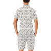 Sun Moon Print Design LKS302 Men's Romper