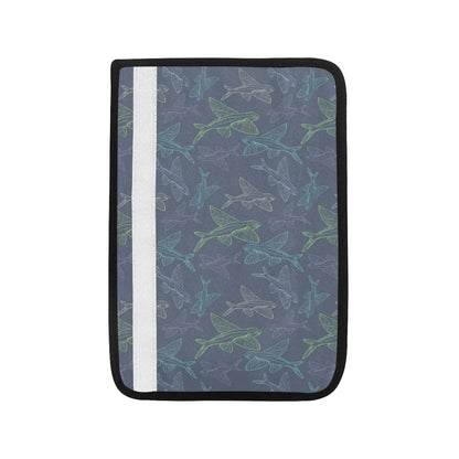 Flying Fish Pattern Print Design 02 Car Seat Belt Cover