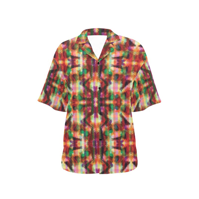 Tie Dye Print Design LKS301 Women's Hawaiian Shirt