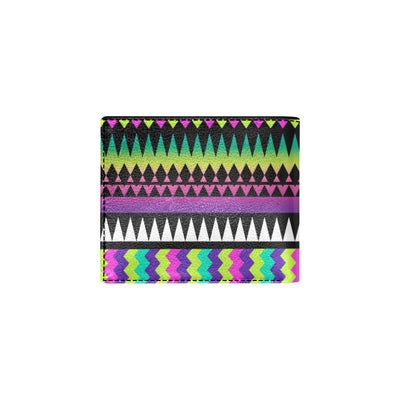 Animal Skin Aztec Rainbow Men's ID Card Wallet