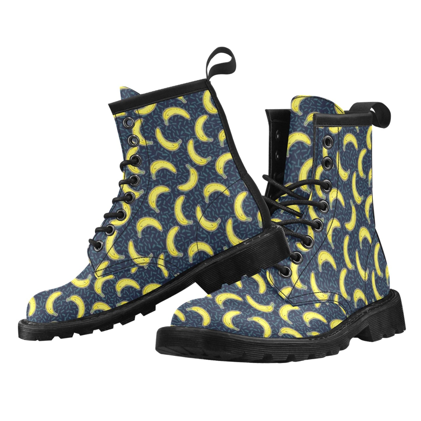 Banana Pattern Print Design BA09 Women's Boots