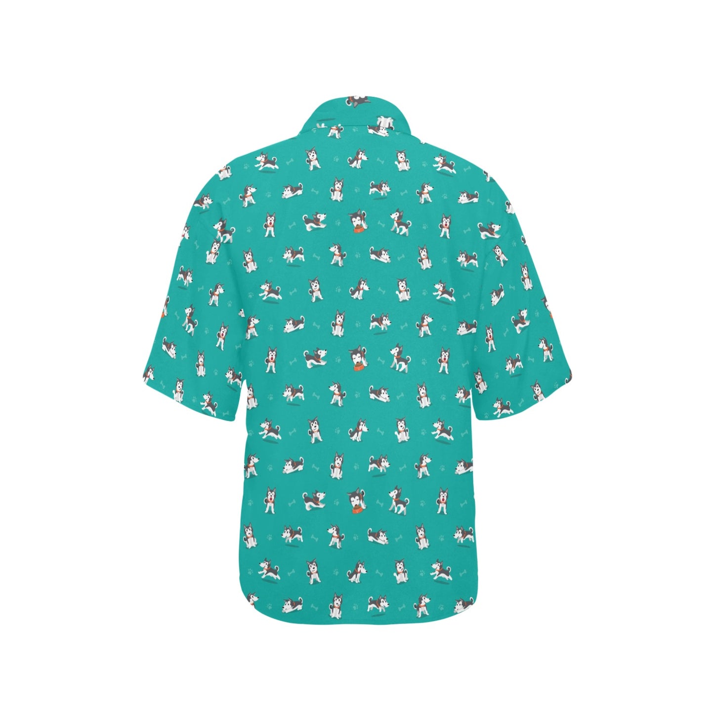 Siberian Huskies Print Design LKS303 Women's Hawaiian Shirt