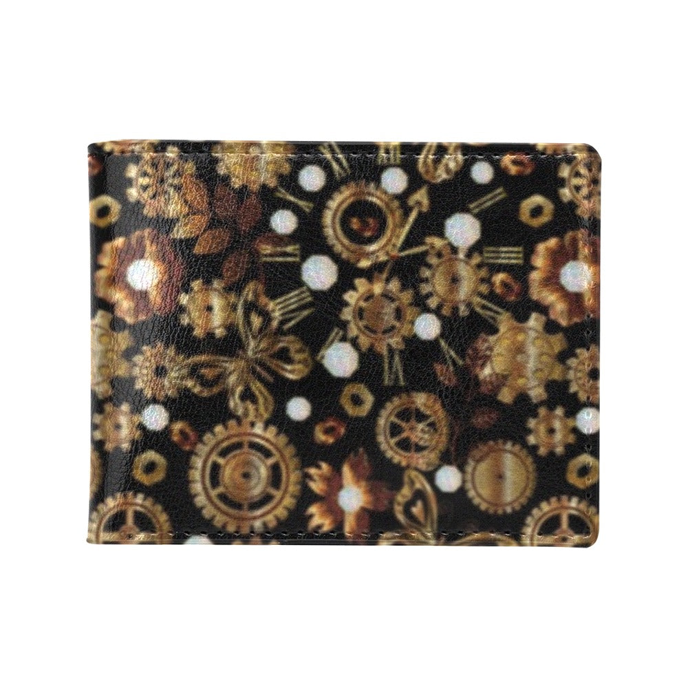 Steampunk Butterfly Design Themed Print Men's ID Card Wallet