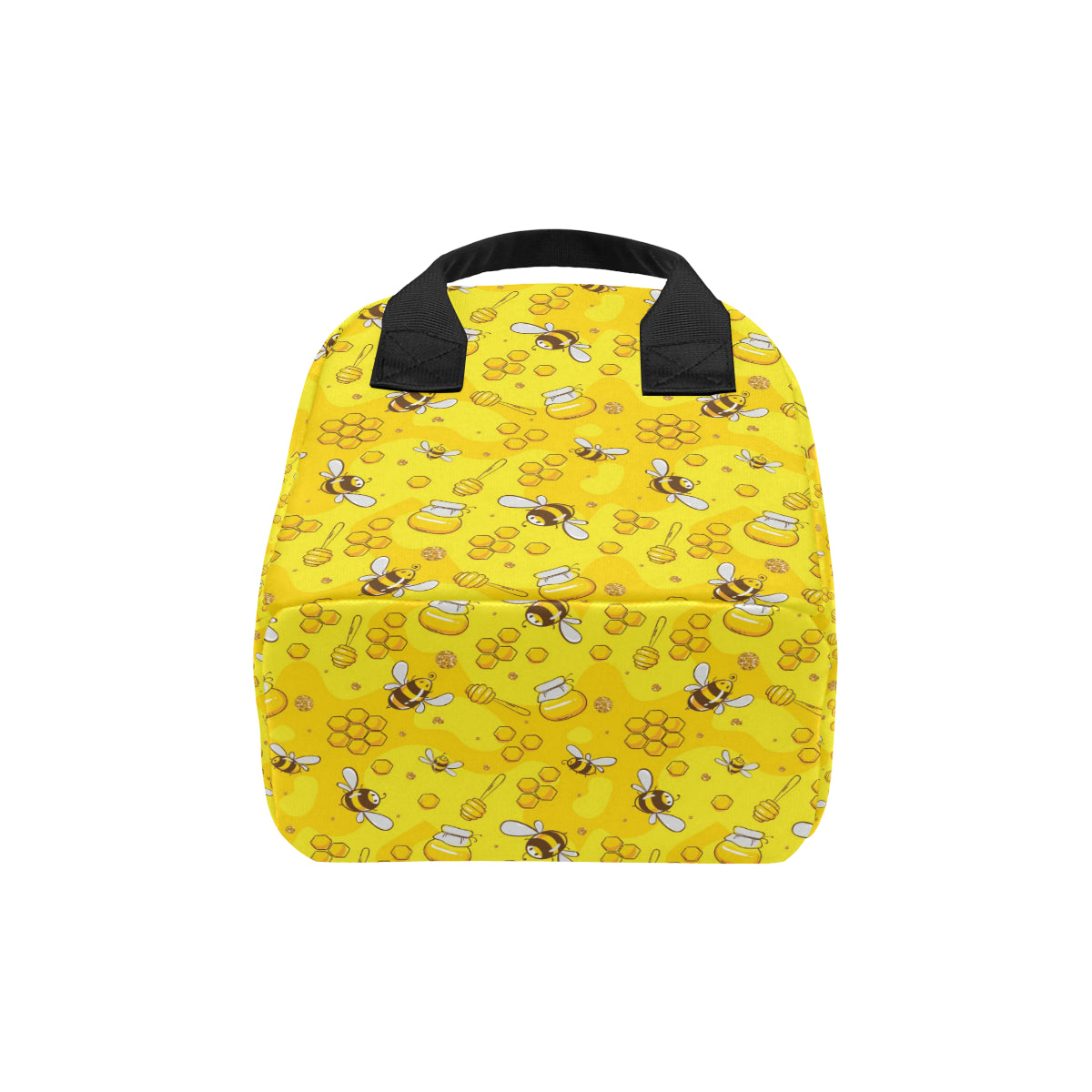 Bee Pattern Print Design BEE01 Insulated Lunch Bag
