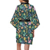 Cactus Pattern Print Design 05 Women's Short Kimono