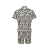 Hummingbird Pattern Print Design 02 Men's Romper