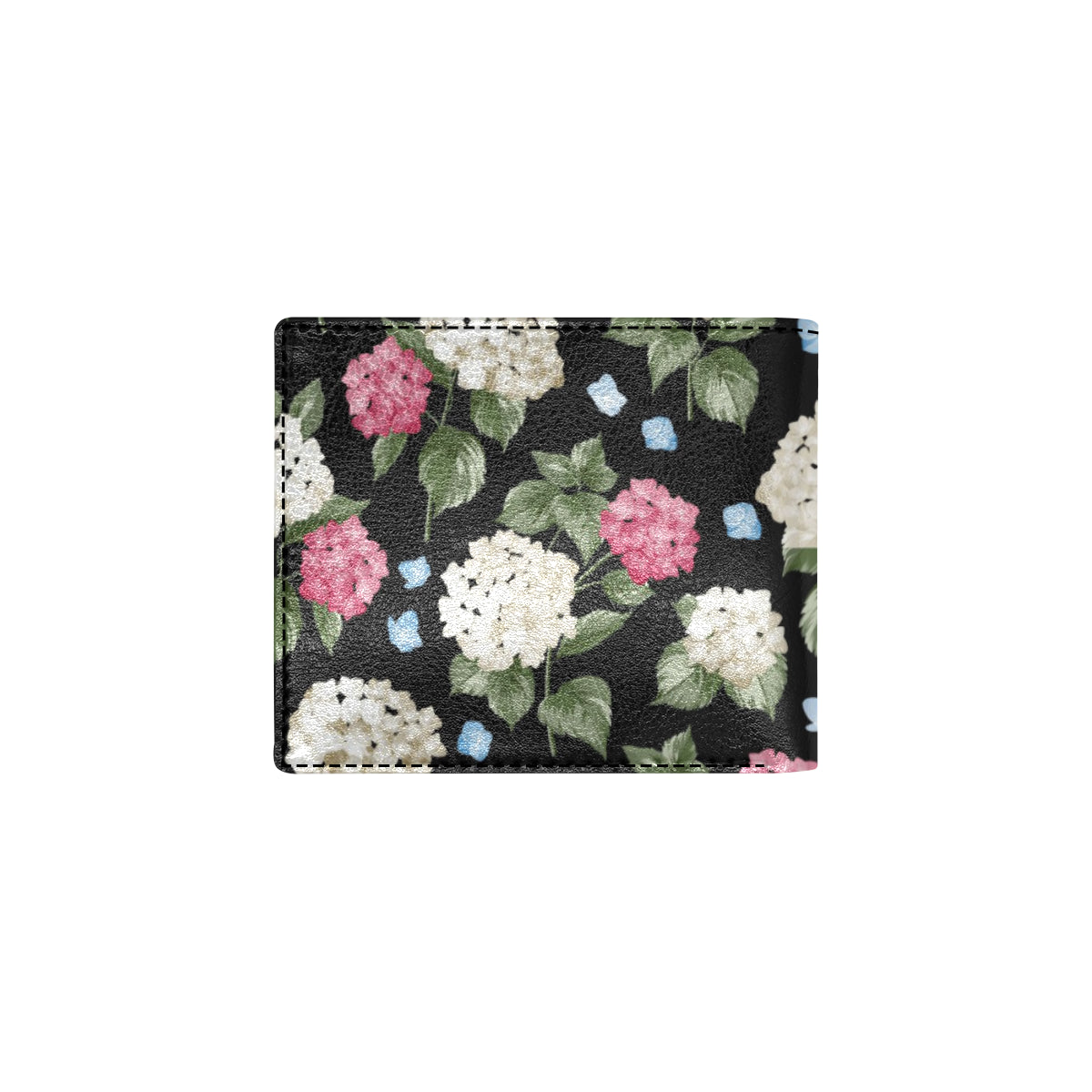 Hydrangea Pattern Print Design HD09 Men's ID Card Wallet