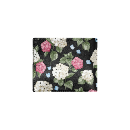 Hydrangea Pattern Print Design HD09 Men's ID Card Wallet