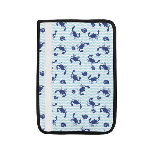 Crab Pattern Print Design 04 Car Seat Belt Cover