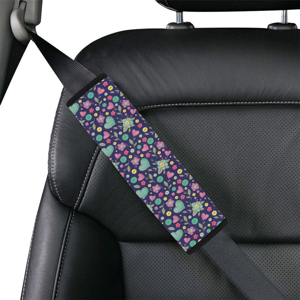 Crochet Pattern Print Design 02 Car Seat Belt Cover