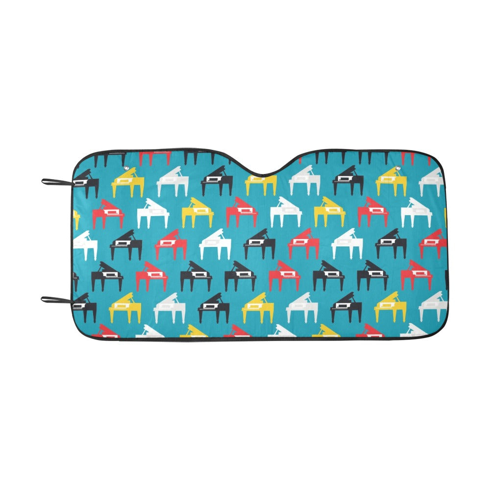 Piano Print Design LKS403 Car front Windshield Sun Shade