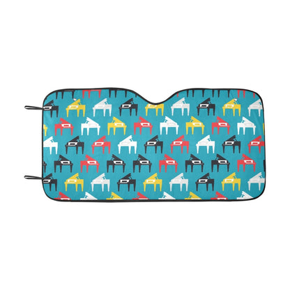 Piano Print Design LKS403 Car front Windshield Sun Shade