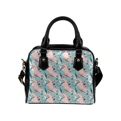 Kayak Pattern Print Design 05 Shoulder Handbag