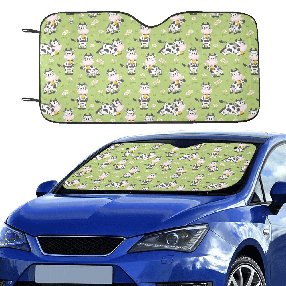 Cattle Print Design LKS401 Car front Windshield Sun Shade