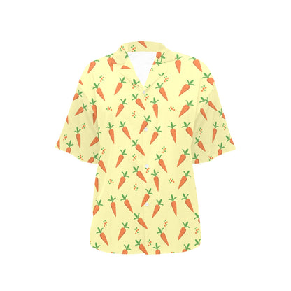 Carrot Pattern Print Design 04 Women's Hawaiian Shirt