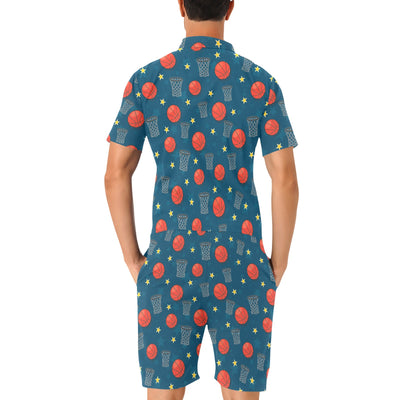 Basketball Classic Print Pattern Men's Romper