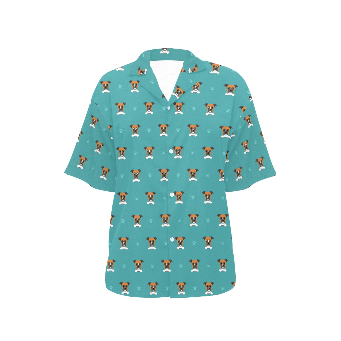 Boxers Pattern Print Design 03 Women's Hawaiian Shirt